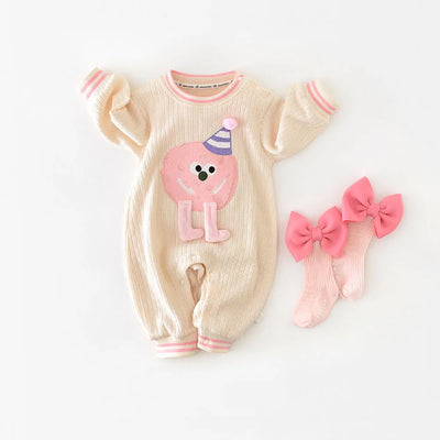 Pink Cartoon Jumpsuit