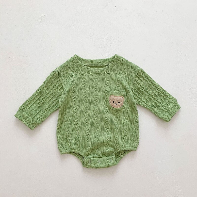 Long Sleeve Boys One Piece Bodysuit