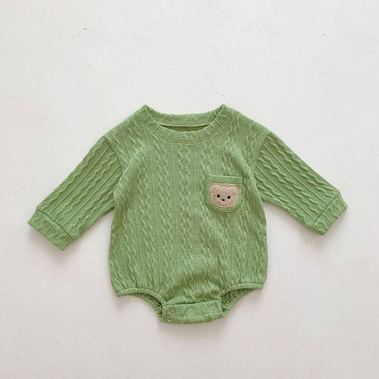 Long Sleeve Boys One Piece Bodysuit