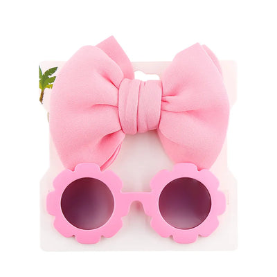 Large Bow Headband With Sunglasses