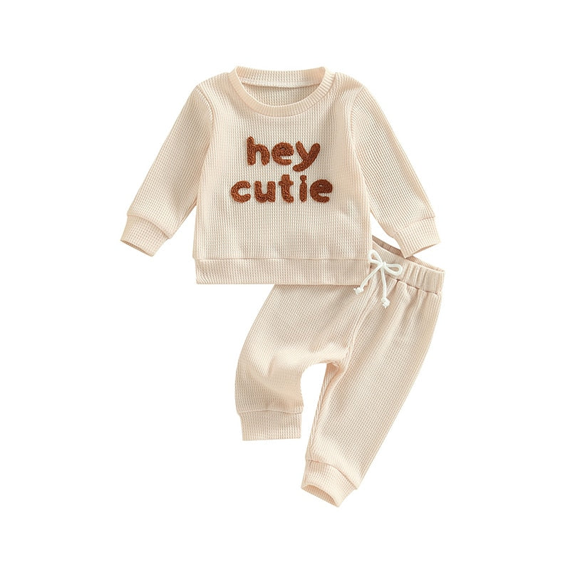 Waffle 3D Print Jogger Set