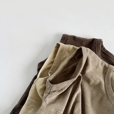Round Neck Sleeveless Casual T-Shirt