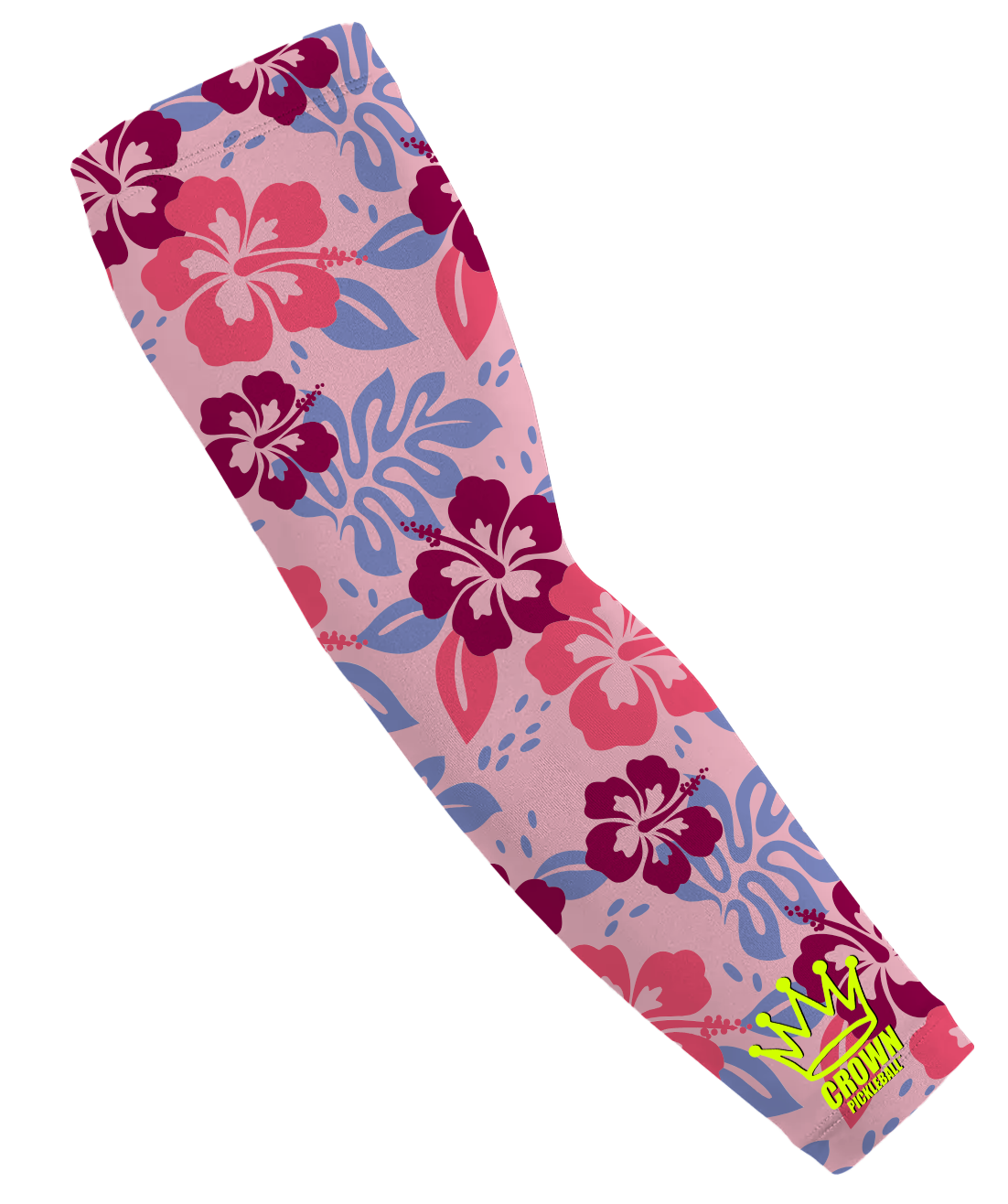 CROWN PICKLEBALL - SLEEVE - BUBBLE GUM TROPICS (Pink/Maroon)