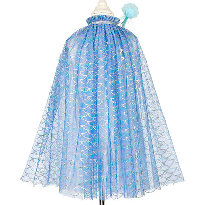 Marlya mermaid cape + tiara + wand set (2 sizes)