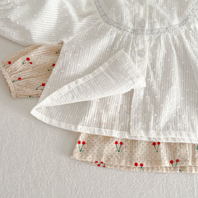 Baby Girl Hooded Poncho Blouse
