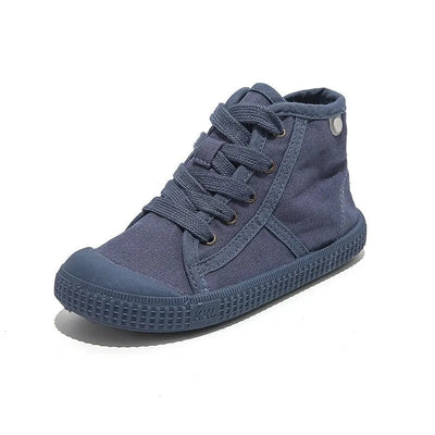 High Top Canvas Lace up Sneakers