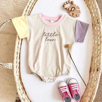 Little Love Color Block T-Shirt Bodysuit