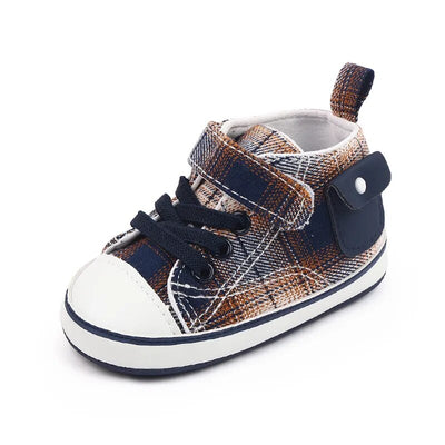 Baby Plaid Canvas Shoes