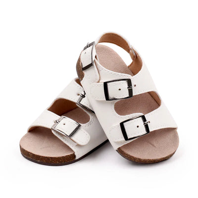 Vegan Leather Strap Sandals