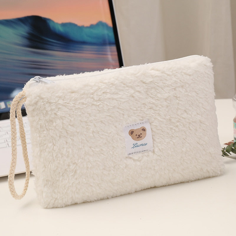 Cute Plush Travel Cosmetic Bag