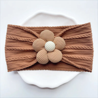 Baby Girl Flower Puff Elastic Soft Headband