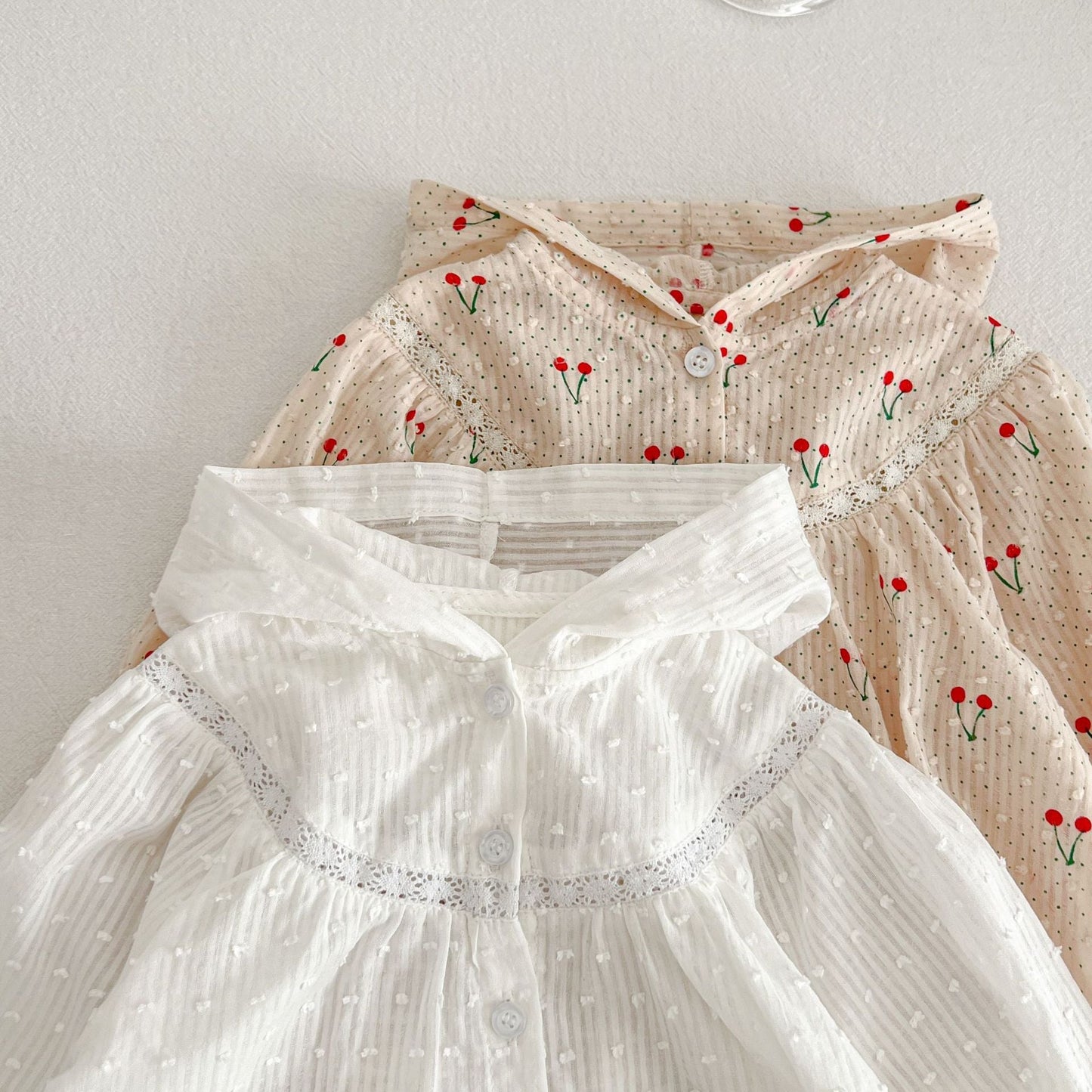 Baby Girl Hooded Poncho Blouse