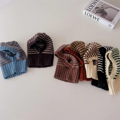 Striped Knit Ski Hat