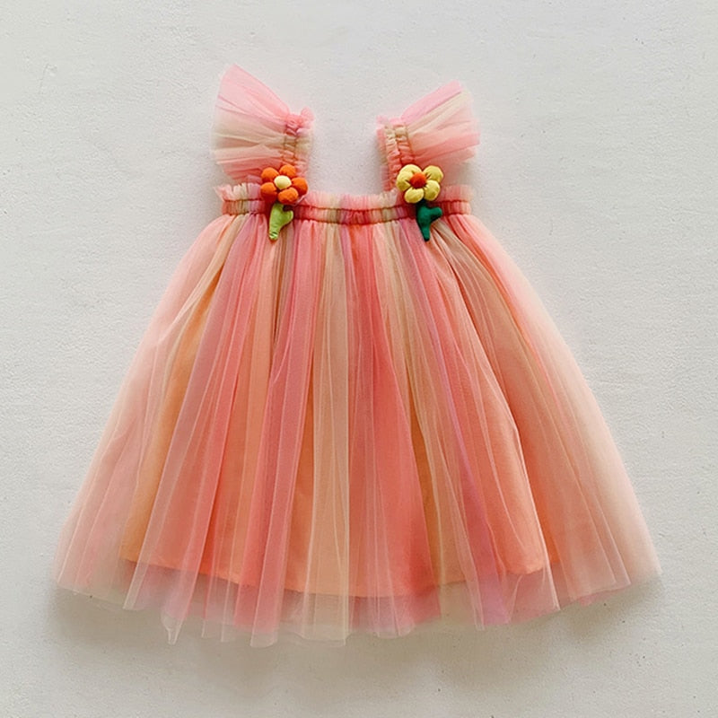 Sunflower Princess Tulle Dress