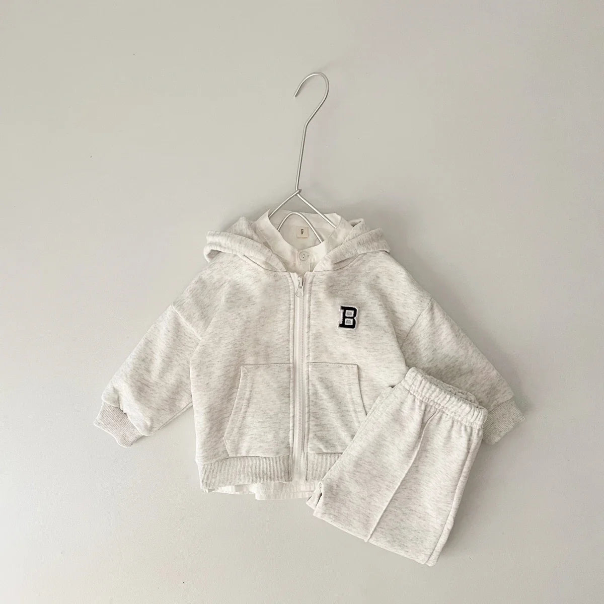 B Stitch Zip Up Jogger Set