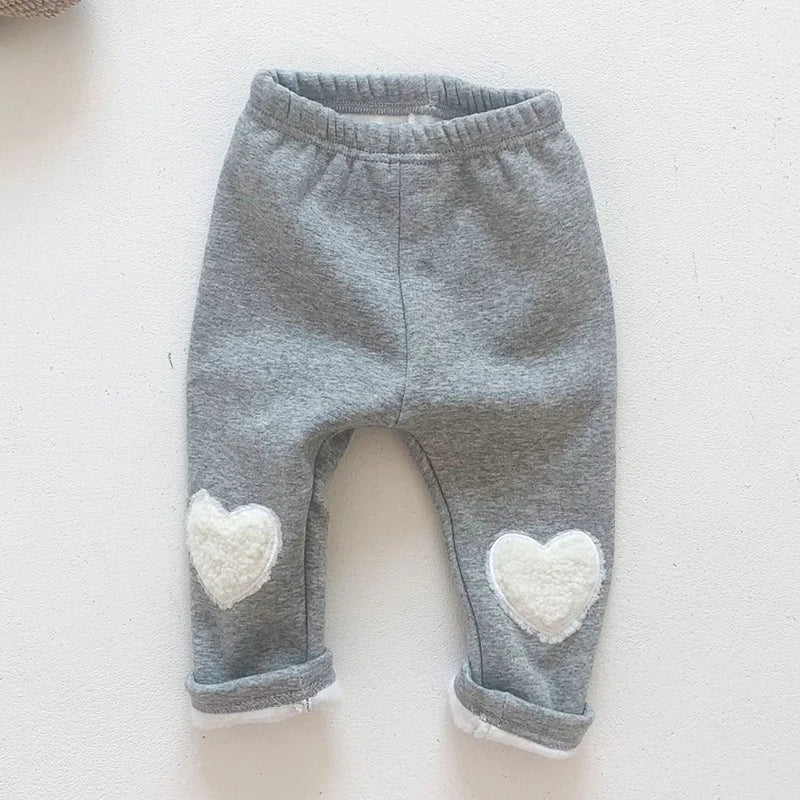 Baby Girl Heart Cotton Pants
