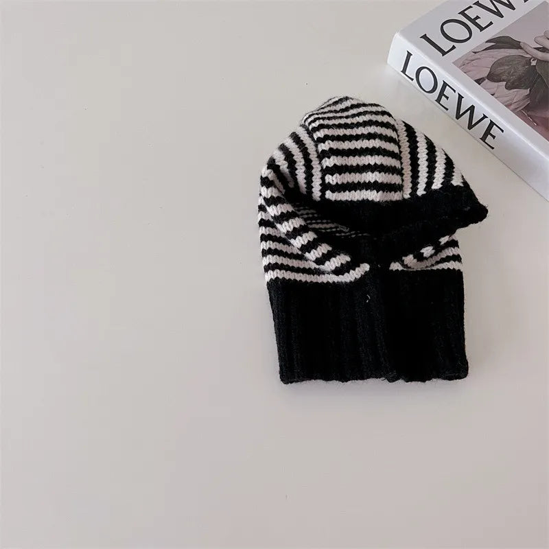 Striped Knit Ski Hat