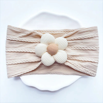 Baby Girl Flower Puff Elastic Soft Headband