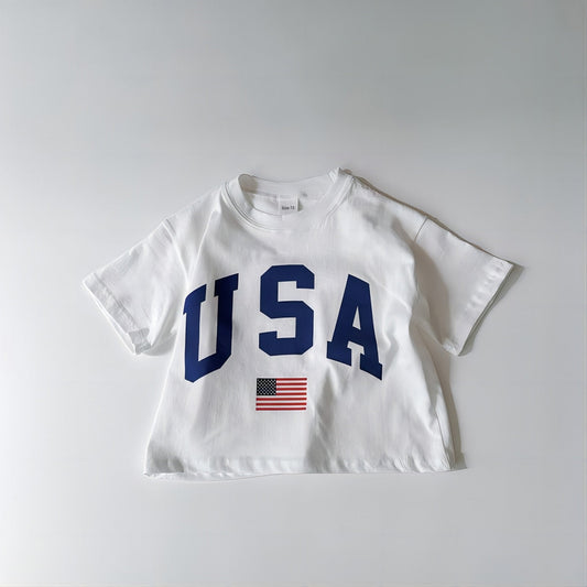 USA Print Short Sleeve T-Shirt