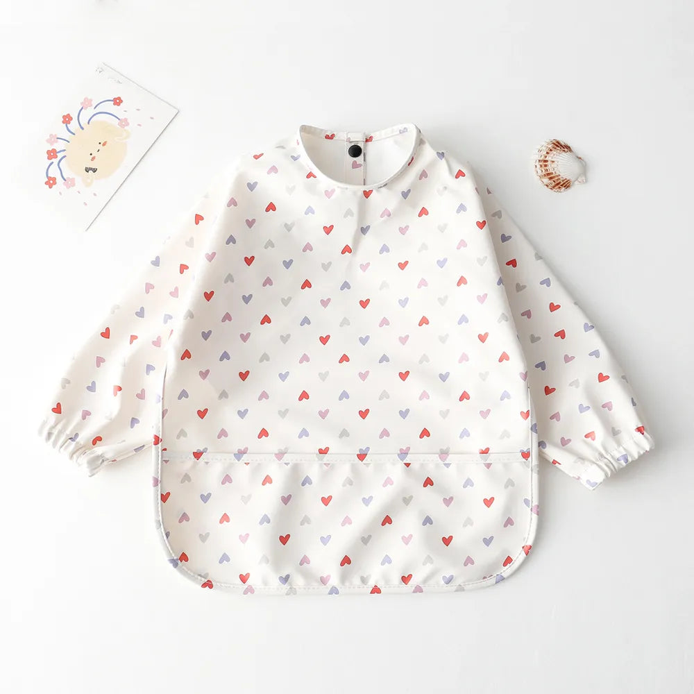 Baby Waterproof Long Sleeve Apron Bib