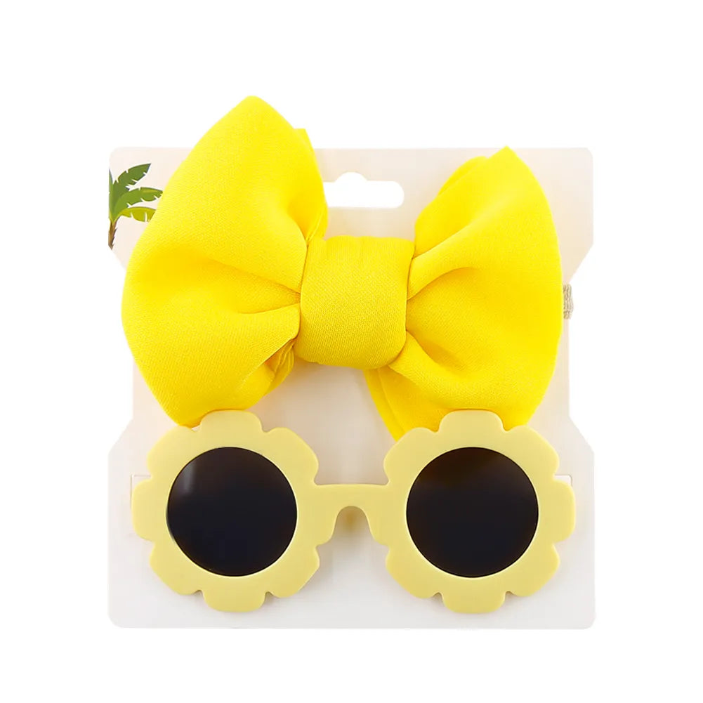 Large Bow Headband With Sunglasses