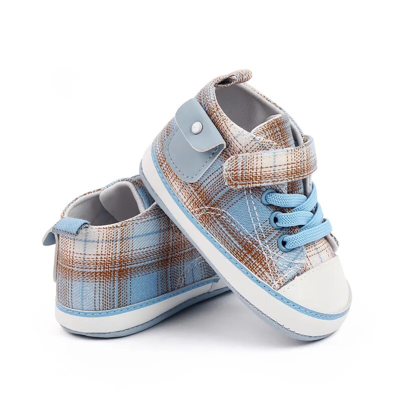 Baby Plaid Canvas Shoes