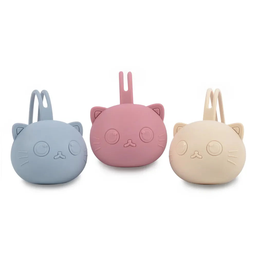 Silicone Cute Cat Shape Pacifier Holder