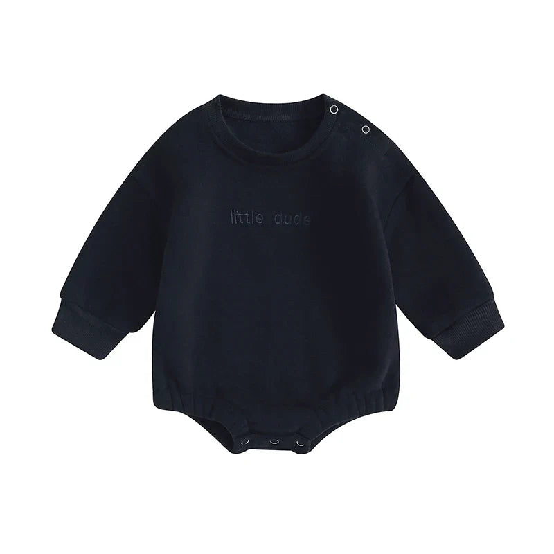 Little Dude Embroidered Bodysuit