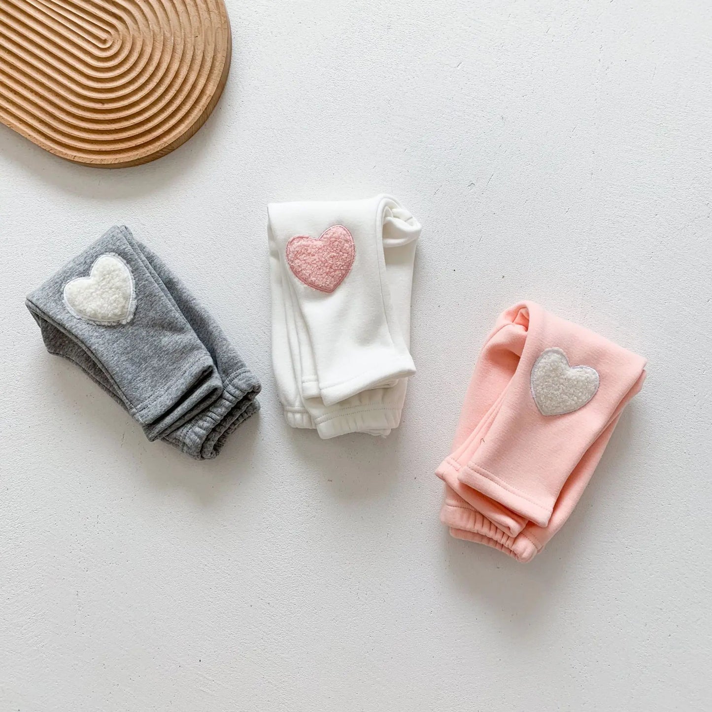 Baby Girl Heart Cotton Pants