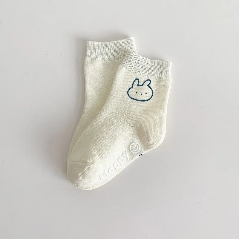 Animal Outlined Soft Floor Socks