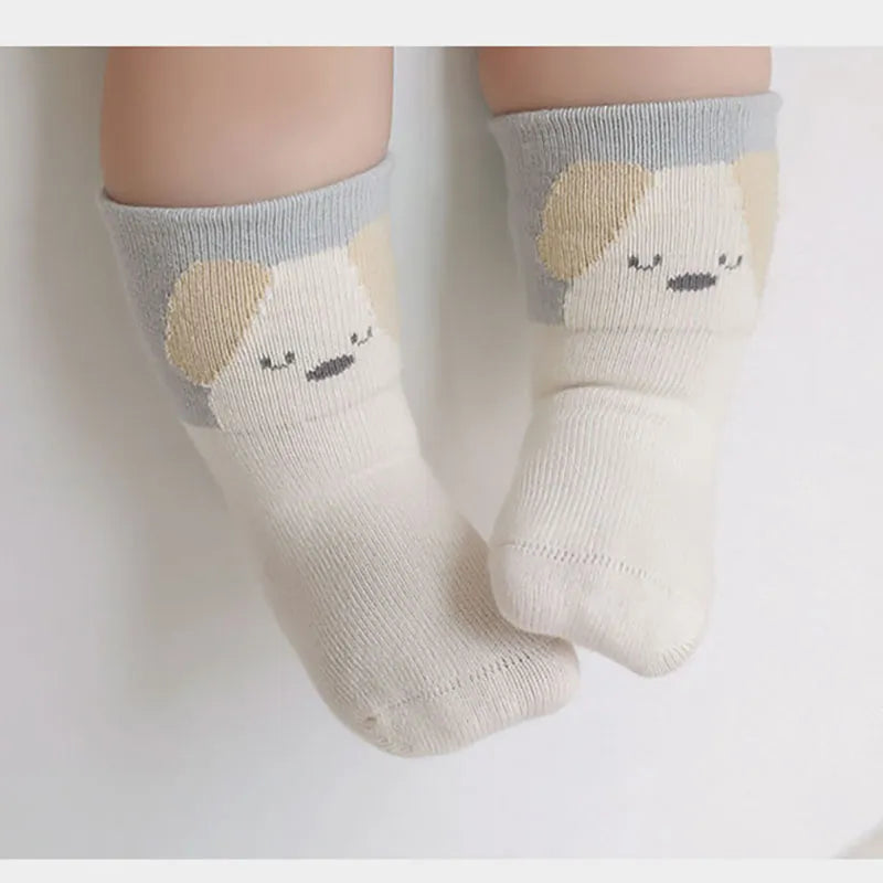 5 Pairs Comfy Cartoon Midi Socks