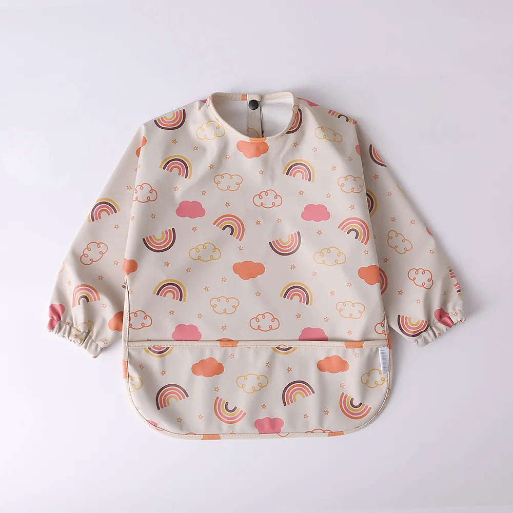 Baby Waterproof Long Sleeve Apron Bib