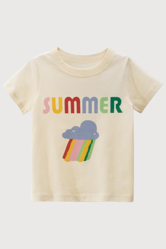 Summer Graffiti Print T-shirt