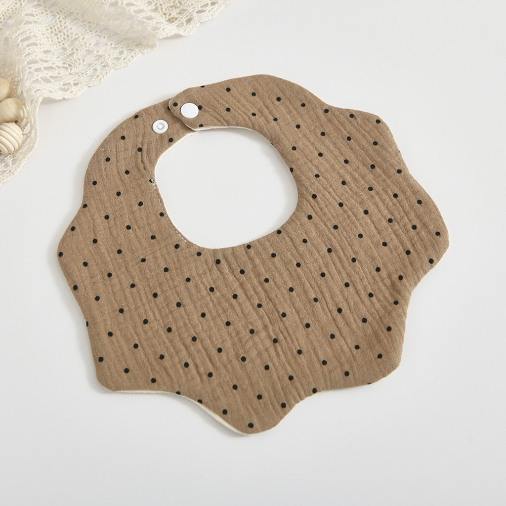 Petal Muslin Cotton Bibs
