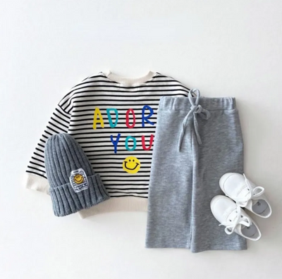 Adore You Long Sleeve Smiley Sweater
