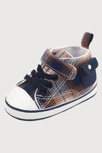Baby Plaid Canvas Shoes