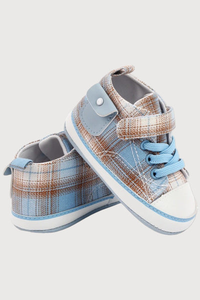 Baby Plaid Canvas Shoes