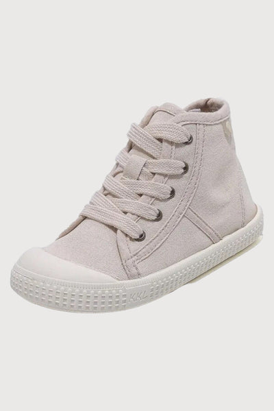 High Top Canvas Lace up Sneakers