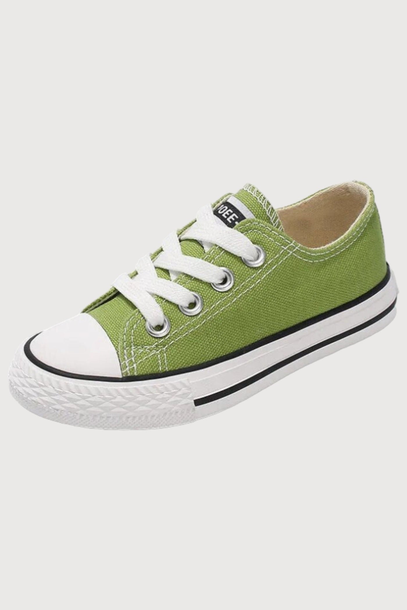 Lace Up Solid Color Canvas Sneakers