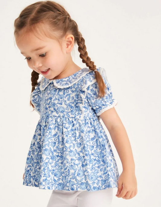 Floral Ruffle Babydoll Top