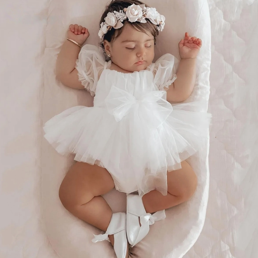 Puff Sleeve Tulle Dress