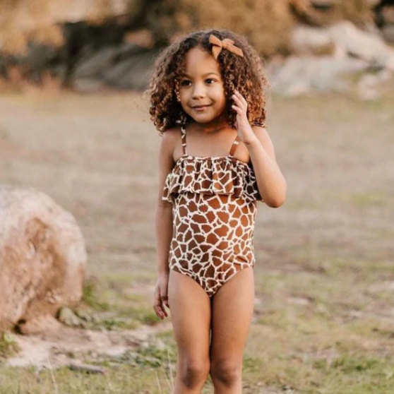 Tie Strap Frill Swimsuit