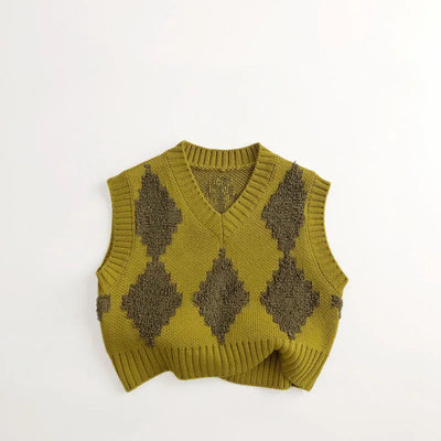 Kids Vintage Vest Knit Top