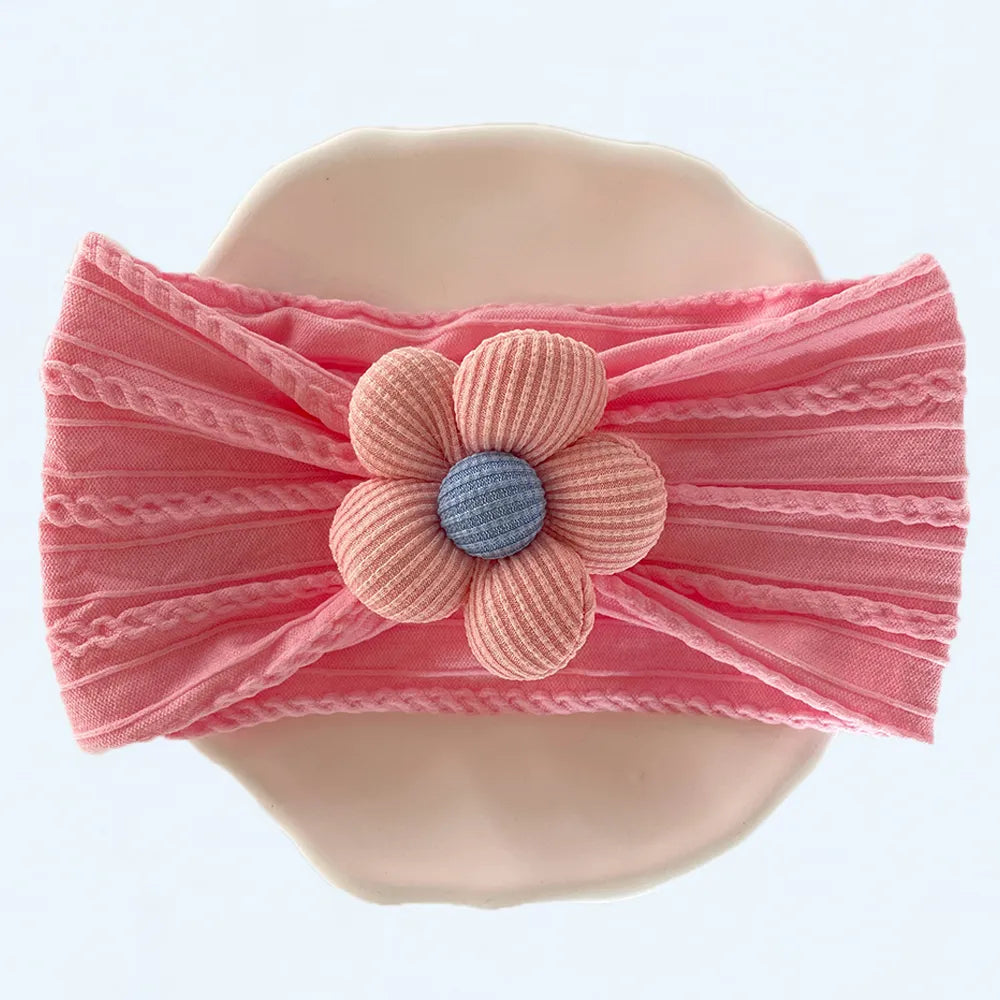 Baby Girl Flower Puff Elastic Soft Headband