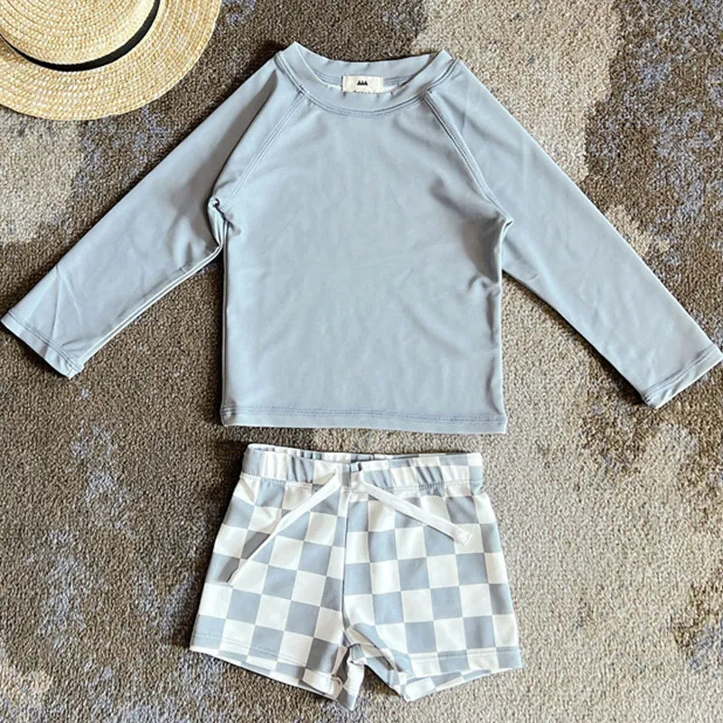 Long Sleeve Printed Swimwear