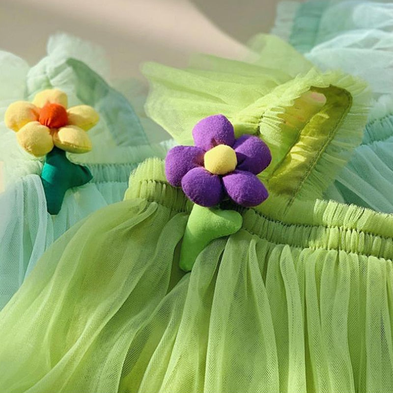 Sunflower Princess Tulle Dress