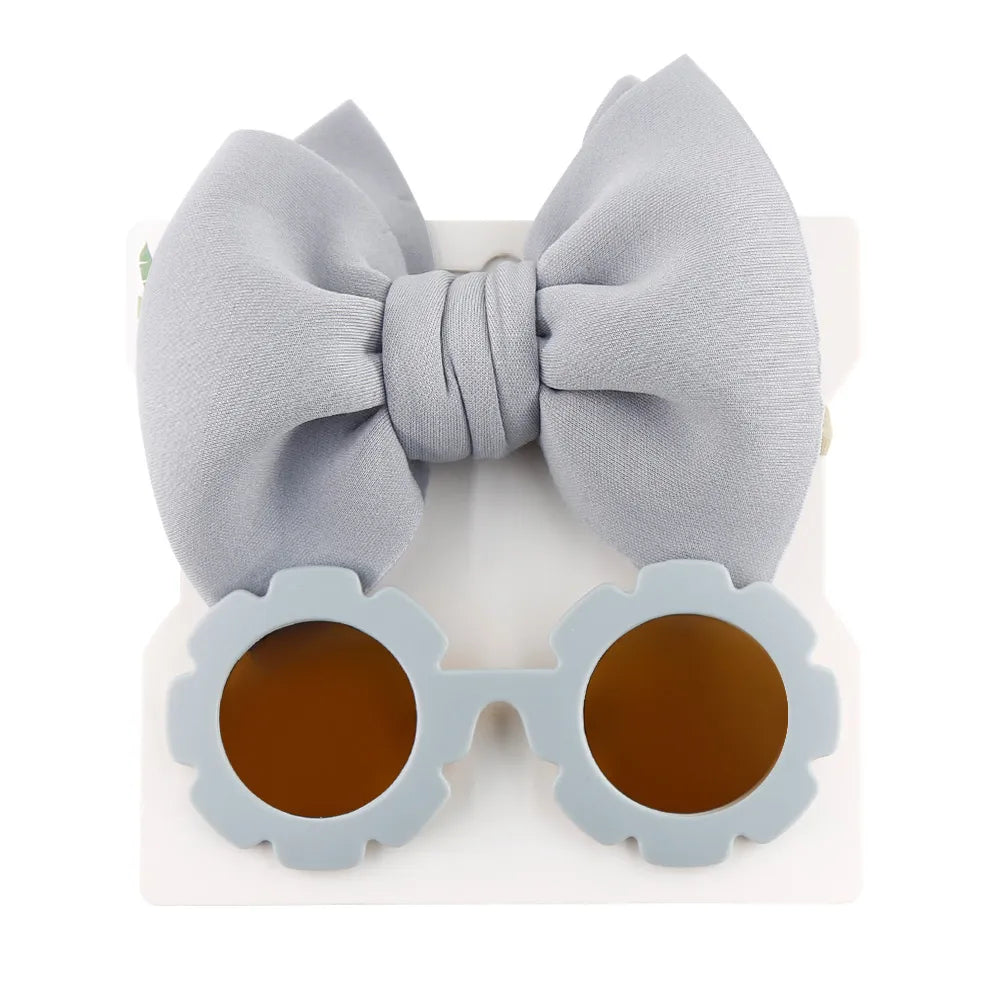 Large Bow Headband With Sunglasses