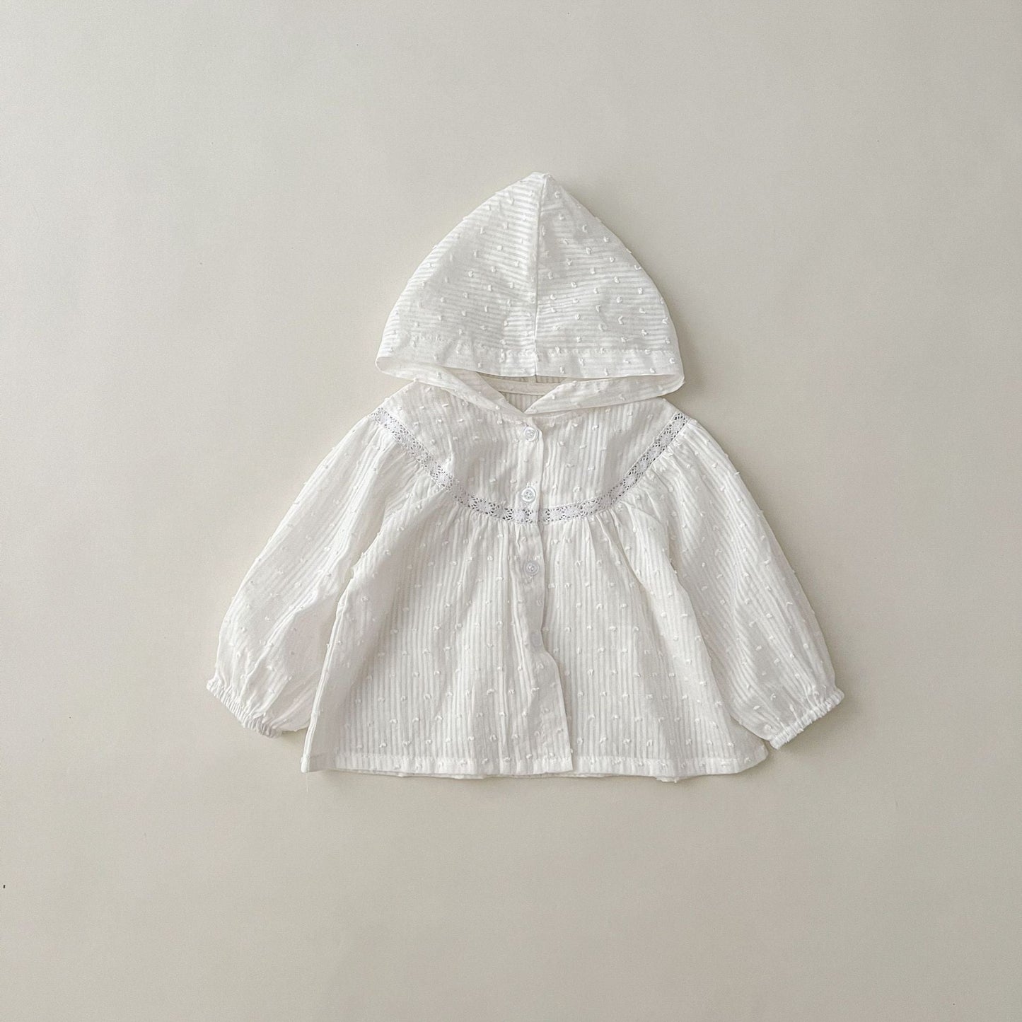 Baby Girl Hooded Poncho Blouse