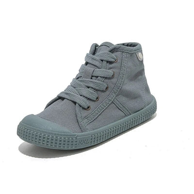 High Top Canvas Lace up Sneakers