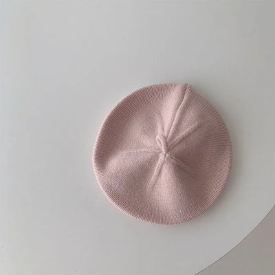 Kids Solid Beret Hat